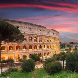 Colosseum tour met arenavloer in de vroege avond
