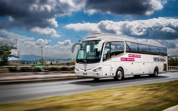 Rom: Busstransfer från Fiumicino flygplats till Termini Station