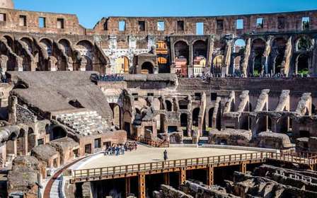 Rome: Ondergrondse kerkers van het Colosseum met rondleiding op het Forum Romanum