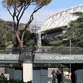 Rondleiding Stadio Olimpico Rome van tunnel tot veld