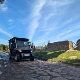Tour per golfkar over de Via Appia en catacomben