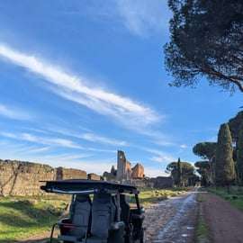 Tour per golfkar over de Via Appia en catacomben
