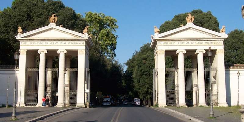 Parque dos Gamos na Villa Borghese