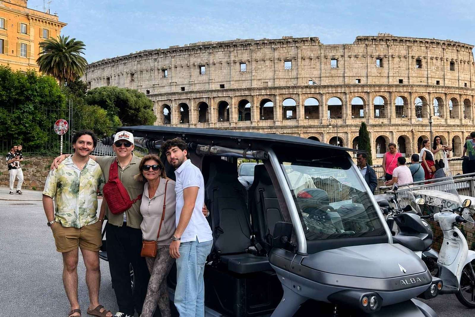 Privé golfkar tour Rome langs de hoogtepunten