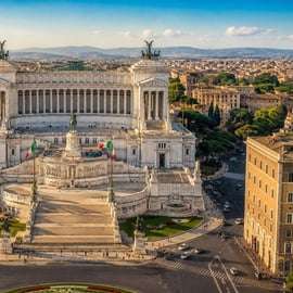 Rome: ticket voor de panoramische lift van het Monument van Victor Emanuel II met audiogids