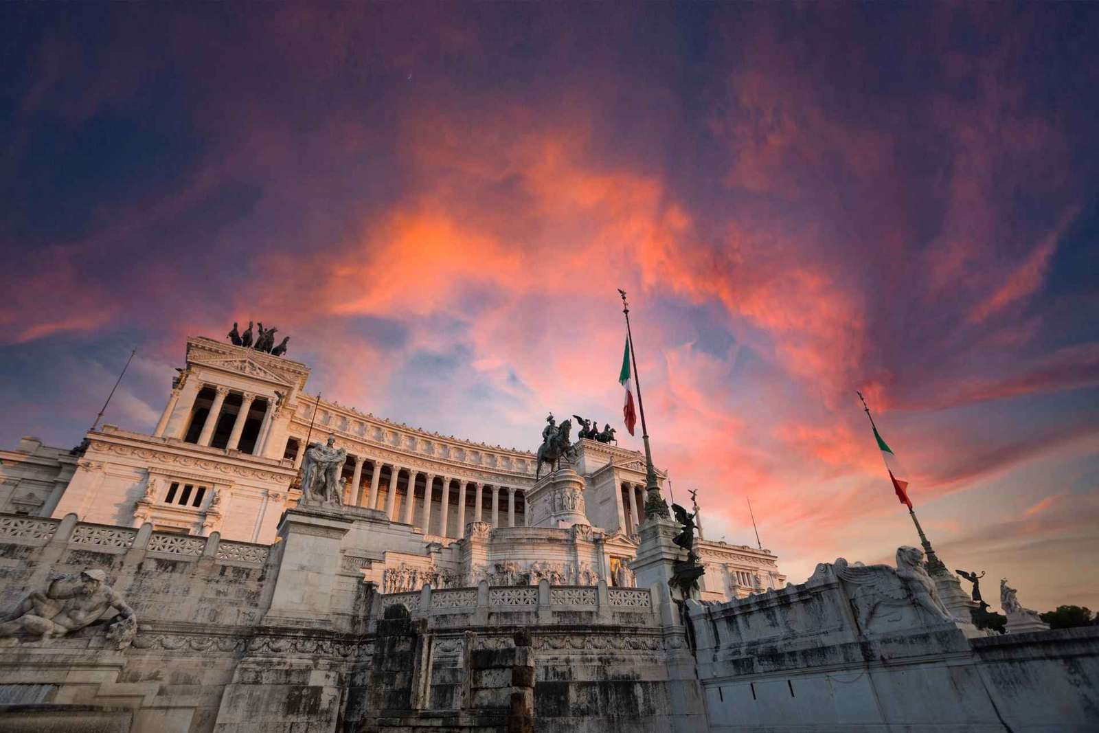 Golfkartour door Rome bij zonsondergang en uitkijkpunt