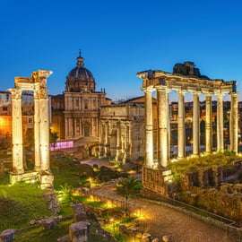 Colosseum tour met arenavloer in de vroege avond