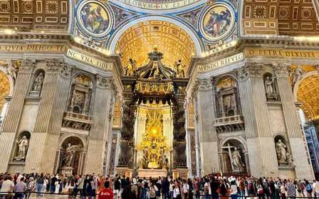 Rome: rondleiding door Sint-Pietersbasiliek met toegang tot de koepel