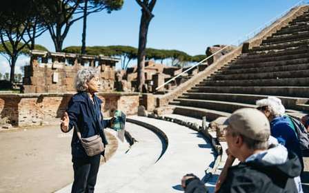 Vanuit Rome: Halve dagtrip Ostia Antica met gids per trein