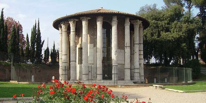 Templo Redondo (Templo de Hércules Victorioso) en el Foro Boario
