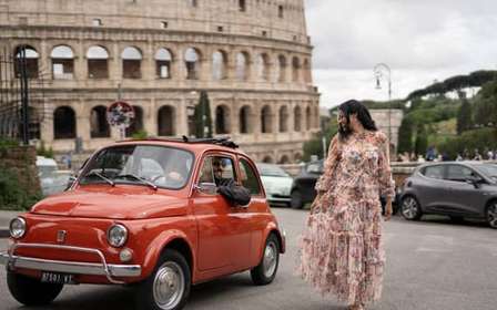 Fiat 500 tour Rome in een klassieke auto langs de Gianicolo