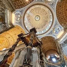 Rome: rondleiding door Sint-Pietersbasiliek met toegang tot de koepel