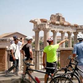 Fietstocht centrum Rome op een e-bike met gids