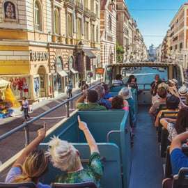 Vyhlídková jízda Big Bus v Římě: patrový autobus hop-on hop-off