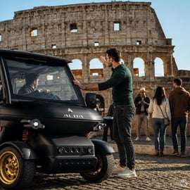 Tour in golfkarretje door Rome vanaf je hotel