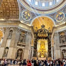 Rome: rondleiding door Sint-Pietersbasiliek met toegang tot de koepel