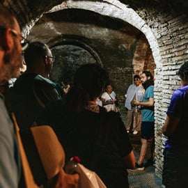 Rome: Ondergrondse Crypten en Catacomben Tour met Transfers