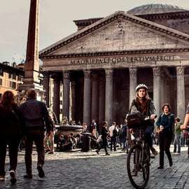 Fietstocht centrum Rome op een e-bike met gids