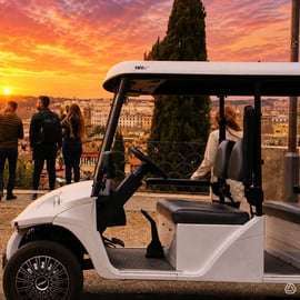 Tour in golfkarretje door Rome vanaf je hotel