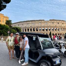 Privé golfkar tour Rome langs de hoogtepunten