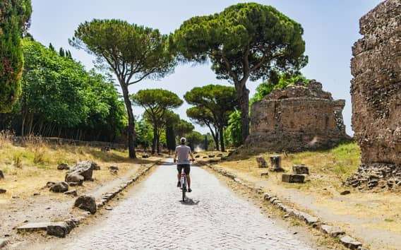 Appia Antica: Full Day Bike Rental with Customizable Routes