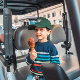Privétour per golfkar voor gezinnen in Rome