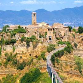 Vanuit Rome: Dagtrip Bagnoregio & Orvieto met wijn & lunch