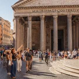Rondleiding Pantheon, Piazza Navona en Trevifontein