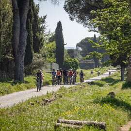 Rom: Appian Way E-bike Tour med katakomber, akvedukter och mat