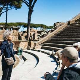 Vanuit Rome: Halve dagtrip Ostia Antica met gids per trein