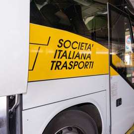 Flughafenbus Fiumicino–Termini mit WLAN an Bord