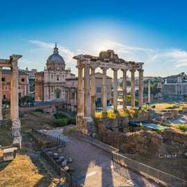 Rome : Colisée, Forum romain et colline du Palatin