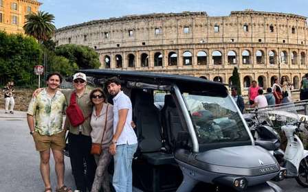 Privé golfkar tour Rome langs de hoogtepunten