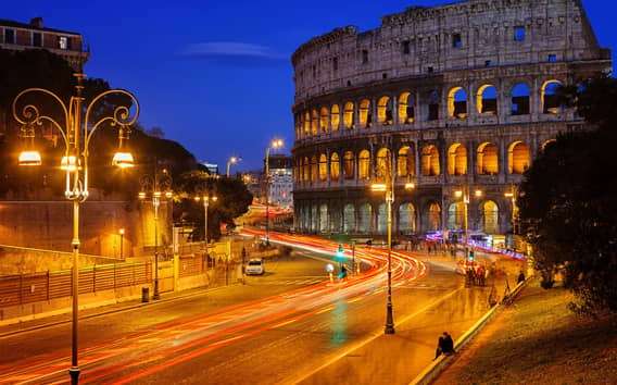 Colosseum arénapadló-túra kora este