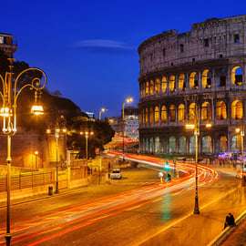 Colosseum tour met arenavloer in de vroege avond