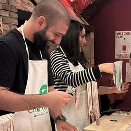 Rom: Fettucine och Tiramisu Fettucine- och Tiramisu-klass nära Spanska trappan